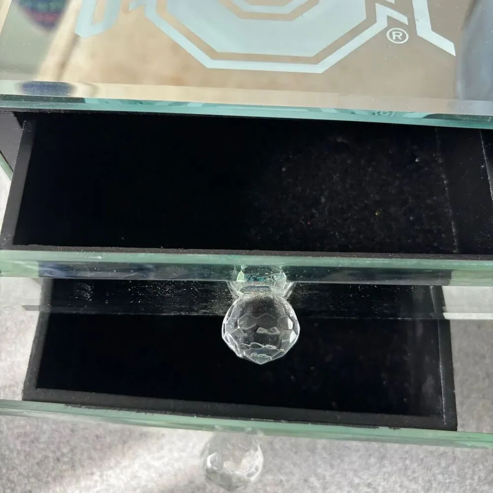 Ohio State 2 Drawer Mirrored Jewelry Box